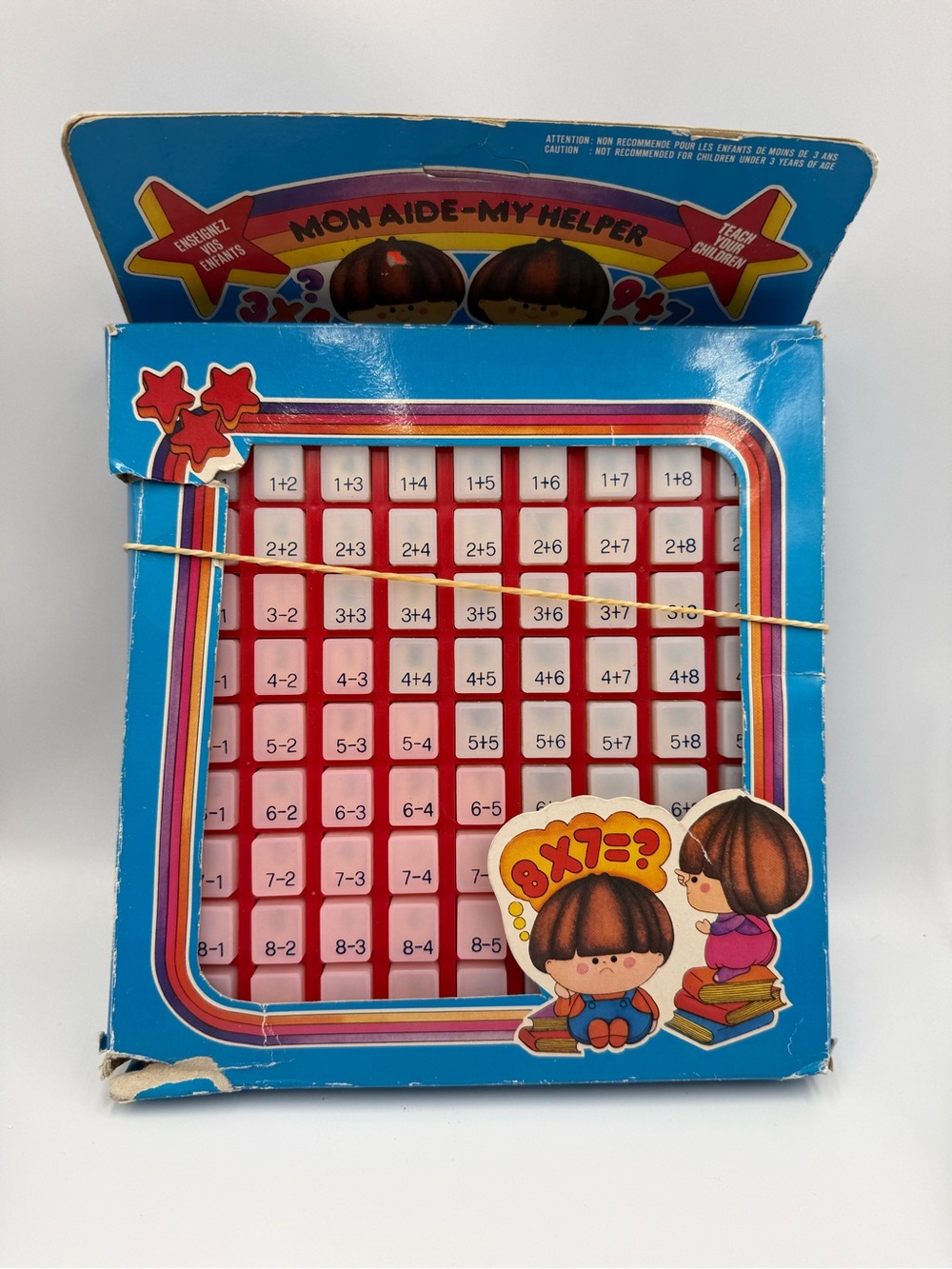 Kids Math Puzzle - Vintage MAGIC MATH Press and See Addition & Subtraction